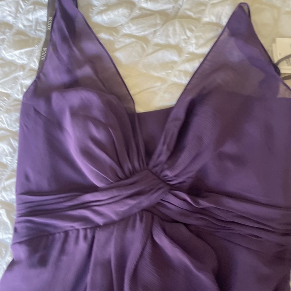 White by Vera Wang Amethyst Chiffon Maxi Gown - Picture 6 of 15